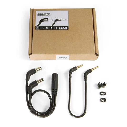 The BDI Cable Management Kit components, designed to keep your wiring clean and secure for the Digidapter Analog Module Adapter.